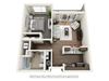 Boathouse Apartments 1x1 B Floor Plan